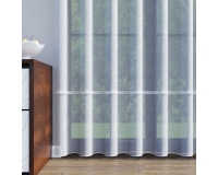 FIRANA NATURAL 330cm - wzór poziomy, ołowianka - biała