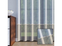FIRANA NATURAL 330cm - wzór poziomy, ołowianka - biało kremowa