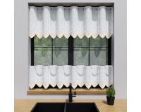 ZAZDROSTKA NATURAL 40cm HAFT SERCA  biel / beż PANEL