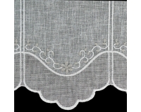 ZAZDROSTKA NATURAL 40cm HAFT biel / szary PANEL