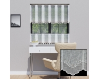 ZAZDROSTKA NATURAL 40cm HAFT biel / szary PANEL
