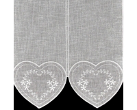 ZAZDROSTKA NATURAL 40cm HAFT SERCA  biel / szary PANEL