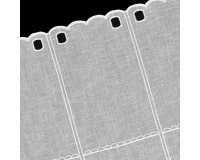 ZAZDROSTKA NATURAL 40cm, HAFT biel/lawenda PANEL