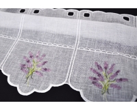 ZAZDROSTKA NATURAL 40cm, HAFT biel/lawenda PANEL
