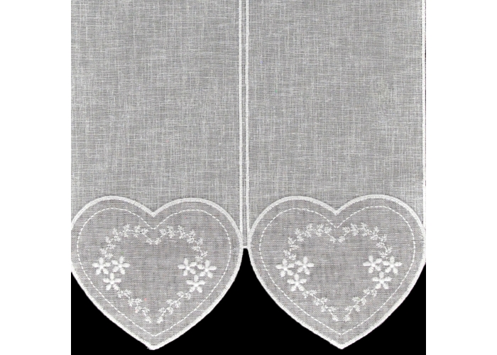 ZAZDROSTKA NATURAL 40cm HAFT SERCA  biel / szary PANEL