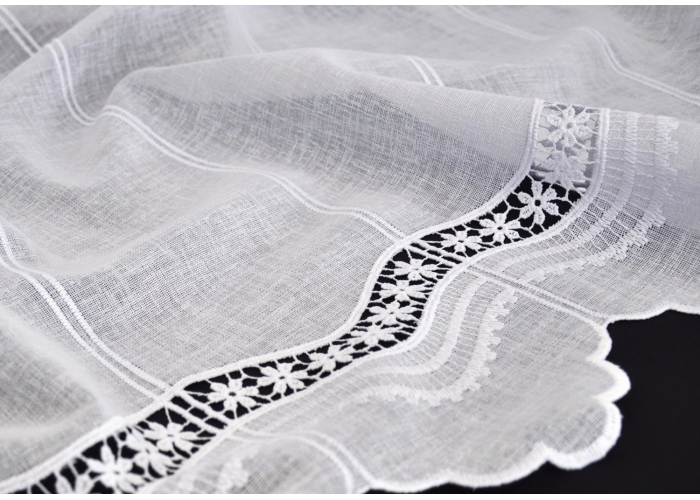 ZAZDROSTKA NATURAL APLIK 60cm, HAFT biel PANEL