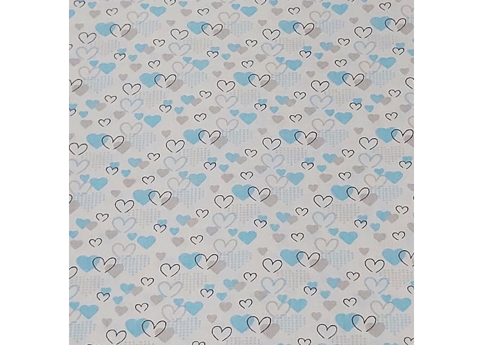 Tkanina bawełniana SERDUSZKA MINI - 120g/m²/160cm
