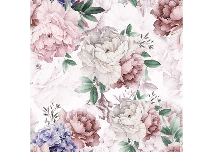 Tkanina OBRUSOWA PLAMOODPORNA - PEONIE- 165cm