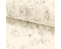 Tkanina GLAMOUR VELVET, WELUR ZŁOTO-SREBRO ECRU - 280cm