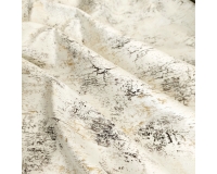 Tkanina GLAMOUR VELVET, WELUR ZŁOTO-SREBRO ECRU - 280cm
