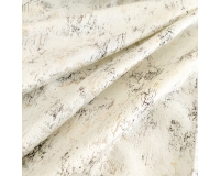 Tkanina GLAMOUR VELVET, WELUR ZŁOTO-SREBRO ECRU - 280cm