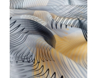Tkanina DEKORACYJNA VELVET SOFT - GEO SZARY