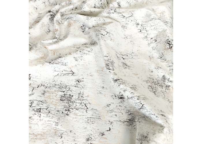 Tkanina GLAMOUR VELVET, WELUR ZŁOTO-SREBRO BIAŁY - 280cm