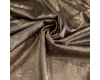 Tkanina GLAMOUR VELVET, WELUR ZŁOTO-SREBRO-CIEMNY BEŻ - 280cm