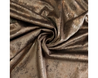 Tkanina GLAMOUR VELVET, WELUR ZŁOTO-SREBRO-CIEMNY BEŻ - 280cm
