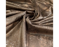 Tkanina GLAMOUR VELVET, WELUR ZŁOTO-SREBRO-CIEMNY BEŻ - 280cm