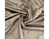 Tkanina GLAMOUR VELVET, WELUR ZŁOTO-SREBRO- JASNY BEŻ - 280cm