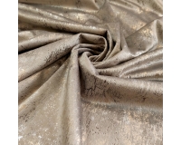 Tkanina GLAMOUR VELVET, WELUR ZŁOTO-SREBRO- JASNY BEŻ - 280cm