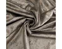 Tkanina GLAMOUR VELVET, WELUR ZŁOTO-SREBRO- SZARY BEŻ - 280cm