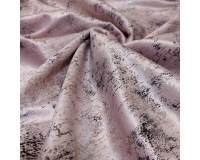 Tkanina GLAMOUR VELVET, WELUR ZŁOTO-SREBRO-RÓŻ - 280cm