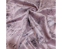Tkanina GLAMOUR VELVET, WELUR ZŁOTO-SREBRO-RÓŻ - 280cm