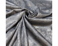 Tkanina GLAMOUR VELVET, WELUR ZŁOTO -CIEMNY SZARY - 280cm