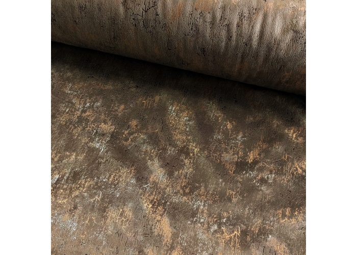 Tkanina GLAMOUR VELVET, WELUR ZŁOTO-SREBRO-CIEMNY BEŻ - 280cm