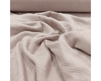 DOUBLE GAUZE, MUŚLIN - CAPPUCCINO - 150cm