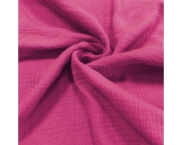 DOUBLE GAUZE, MUŚLIN - AMARANT - 150cm