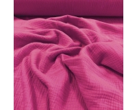 DOUBLE GAUZE, MUŚLIN - AMARANT - 150cm