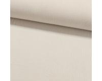 DOUBLE GAUZE, MUŚLIN - ŚMIETANKOWY ECRU - 160cm