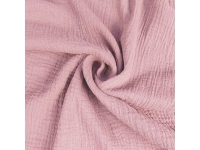 DOUBLE GAUZE, MUŚLIN - JASNY RÓŻ - 160cm