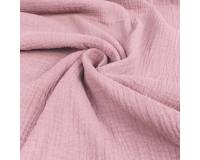 DOUBLE GAUZE, MUŚLIN - JASNY RÓŻ - 160cm