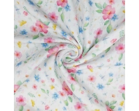 DOUBLE GAUZE, MUŚLIN - KOLOROWA ŁĄCZKA- 145cm