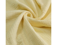 DOUBLE GAUZE, MUŚLIN - BANAN - 150cm