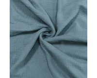 DOUBLE GAUZE, MUŚLIN - BLUE JEANS - 140cm