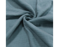 DOUBLE GAUZE, MUŚLIN - BLUE JEANS - 140cm