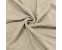 DOUBLE GAUZE, MUŚLIN - PIASKOWY - 155cm