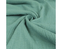 DOUBLE GAUZE, MUŚLIN - BRUDNA MIĘTA - 140cm