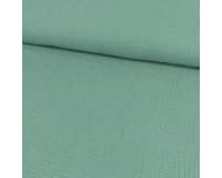 DOUBLE GAUZE, MUŚLIN - BRUDNA MIĘTA - 140cm