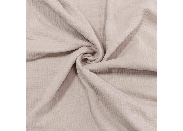 DOUBLE GAUZE, MUŚLIN - CAPPUCCINO - 150cm