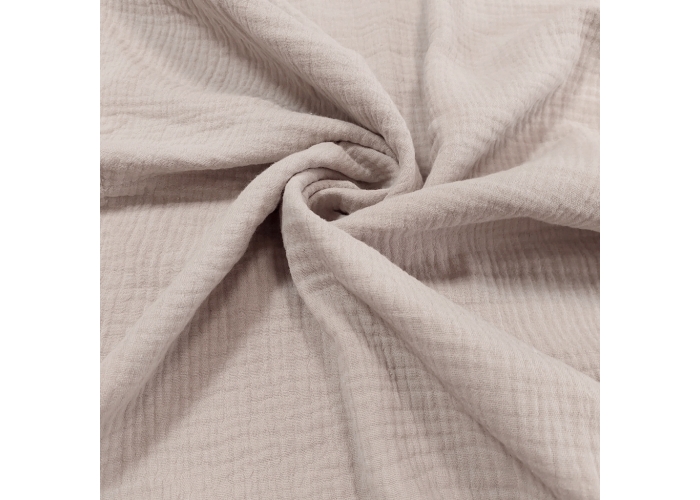 DOUBLE GAUZE, MUŚLIN - CAPPUCCINO - 150cm