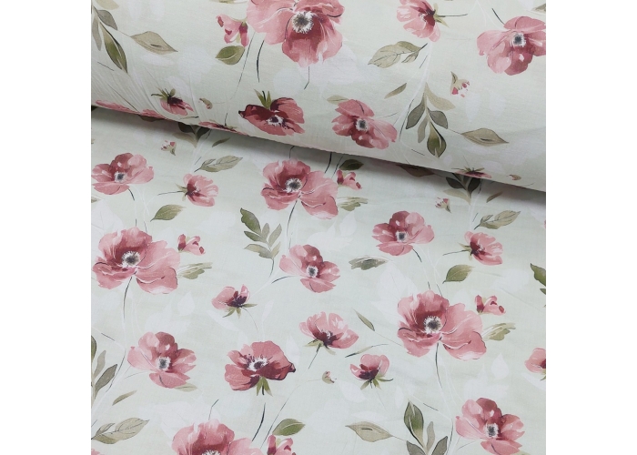 DOUBLE GAUZE, MUŚLIN - MAKI NA MIĘCIE- 145cm
