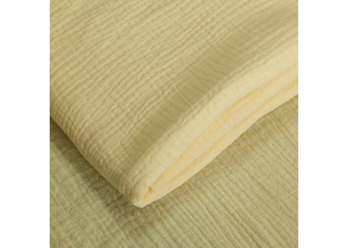 DOUBLE GAUZE, MUŚLIN - BANAN - 150cm