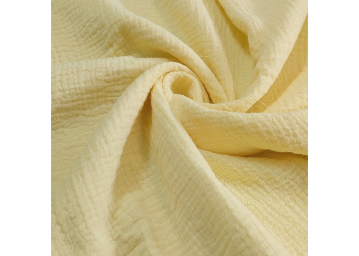DOUBLE GAUZE, MUŚLIN - BANAN - 150cm