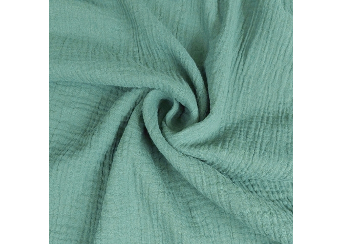DOUBLE GAUZE, MUŚLIN - BRUDNA MIĘTA - 140cm