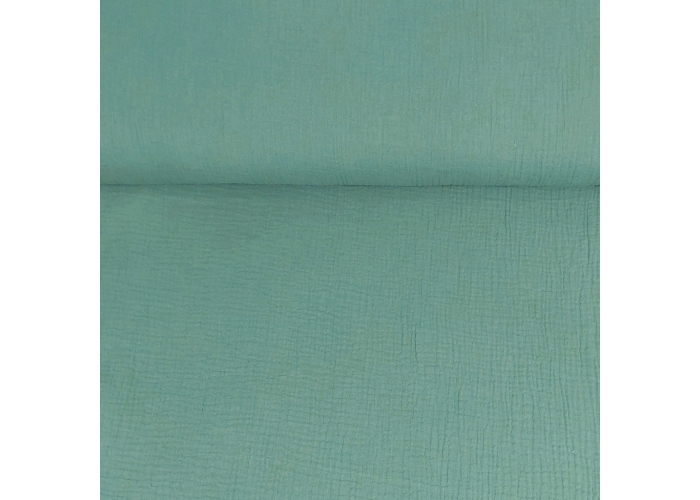 DOUBLE GAUZE, MUŚLIN - BRUDNA MIĘTA - 140cm