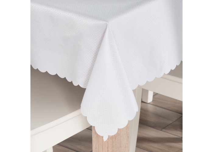 Tkanina OBRUS PLAMOODPORNA - ŁEZKI - 160cm ŻAKARD