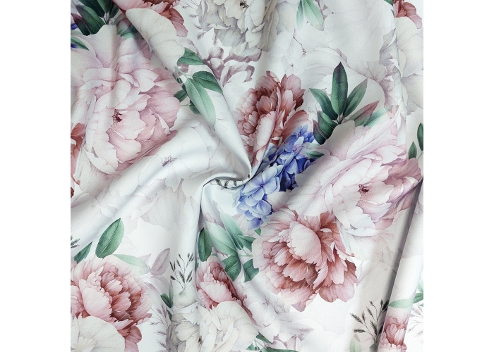 Tkanina OBRUSOWA PLAMOODPORNA - PEONIE- 165cm