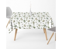 WIELKANOCNE PISANKI BIAŁE - tkanina na OBRUSY, ZASŁONY, PODUSZKI - 150 cm